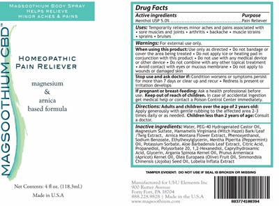 Spray Label (Vege Lab 4 Oz Spray Label)